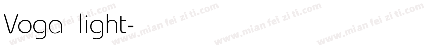 Voga light字体转换